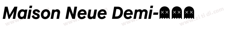 Maison Neue Demi字体转换